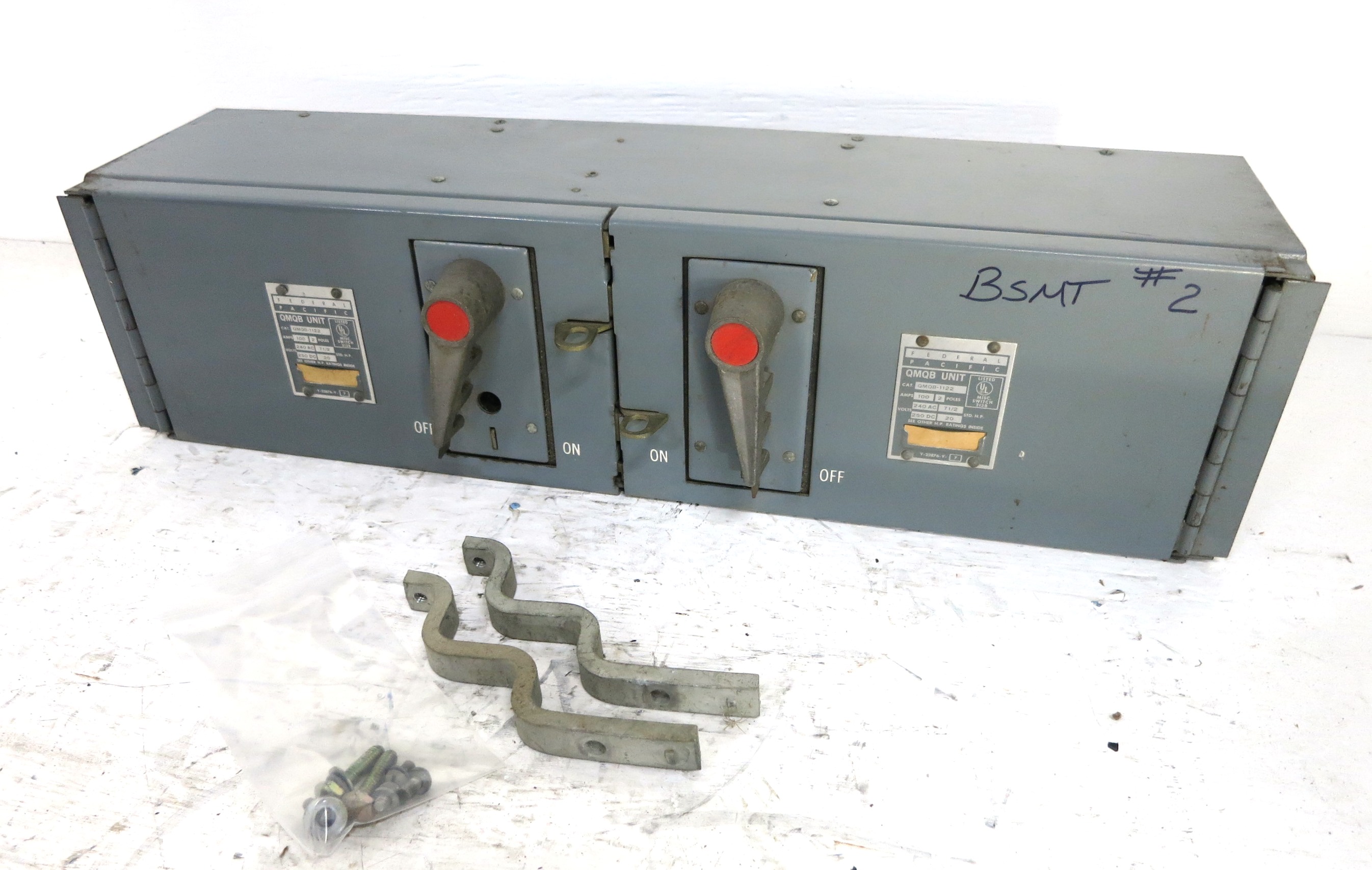 FPE QMQB1122 100A 240V Twin Panelboard Switch QMQB-1122 100 Amp Dual 2P  (DW3003-1)